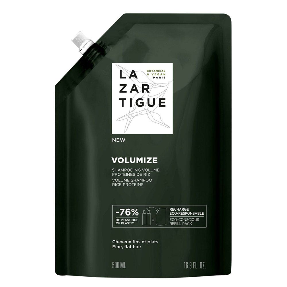 Lazartigue Volumize Eco refill volumising shampoo fine, flat hair 500 ml (16.91fl oz)