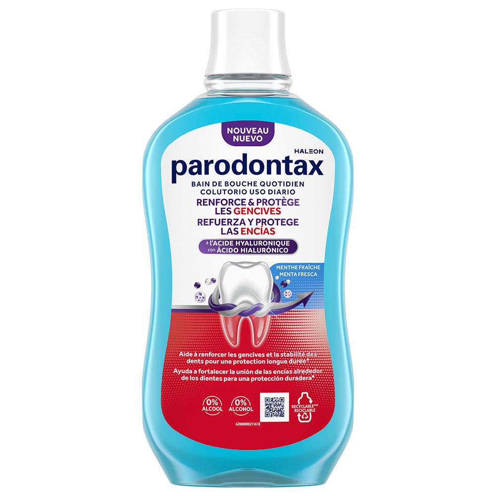 Parodontax Mouthwash Strengthens & Protects Strawberry 500ml (16.91fl oz)