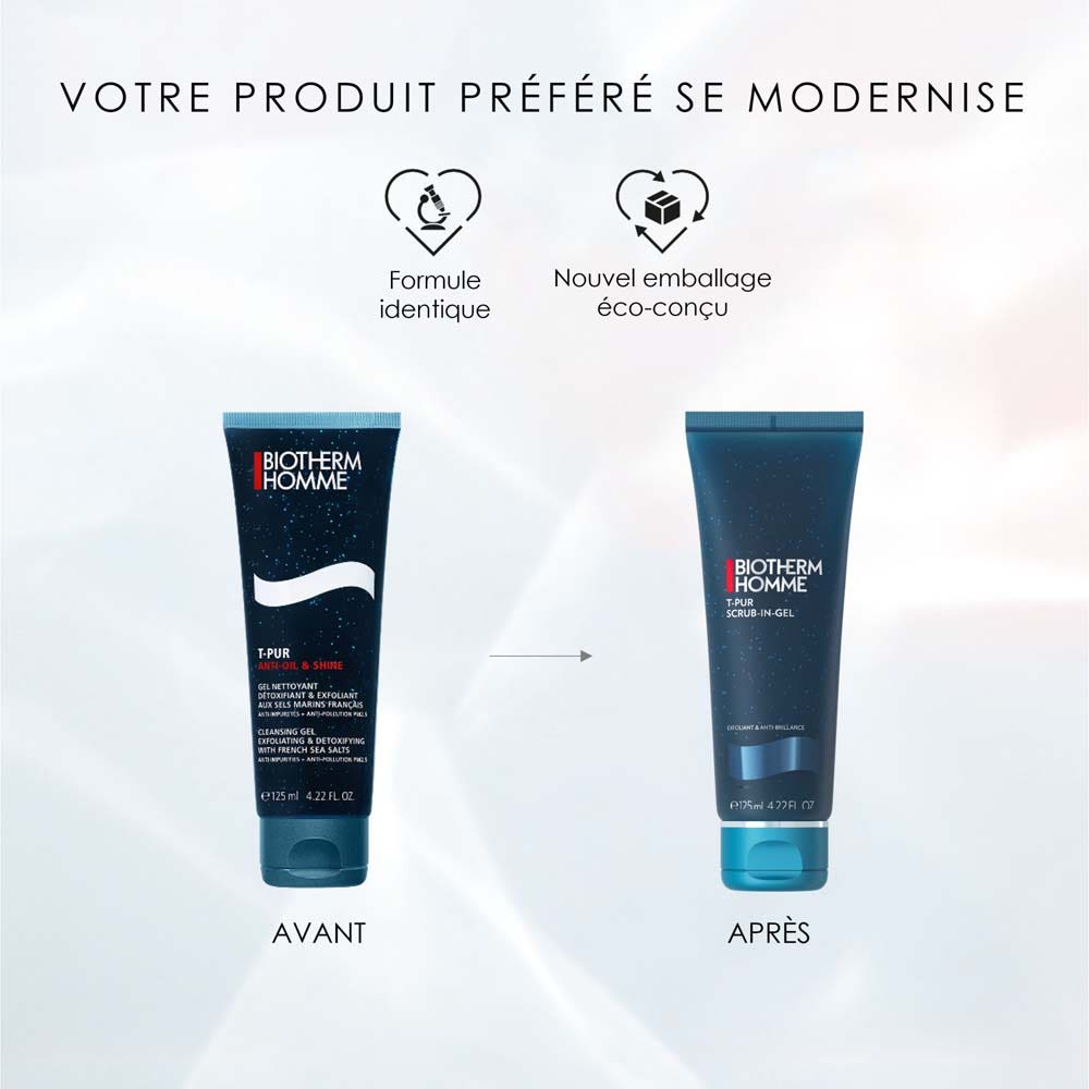 Biotherm T-Pur Anti-Oil & Shine Purifying Scrub Cleansing Gel for L'Homme 125ml (4.22fl oz)