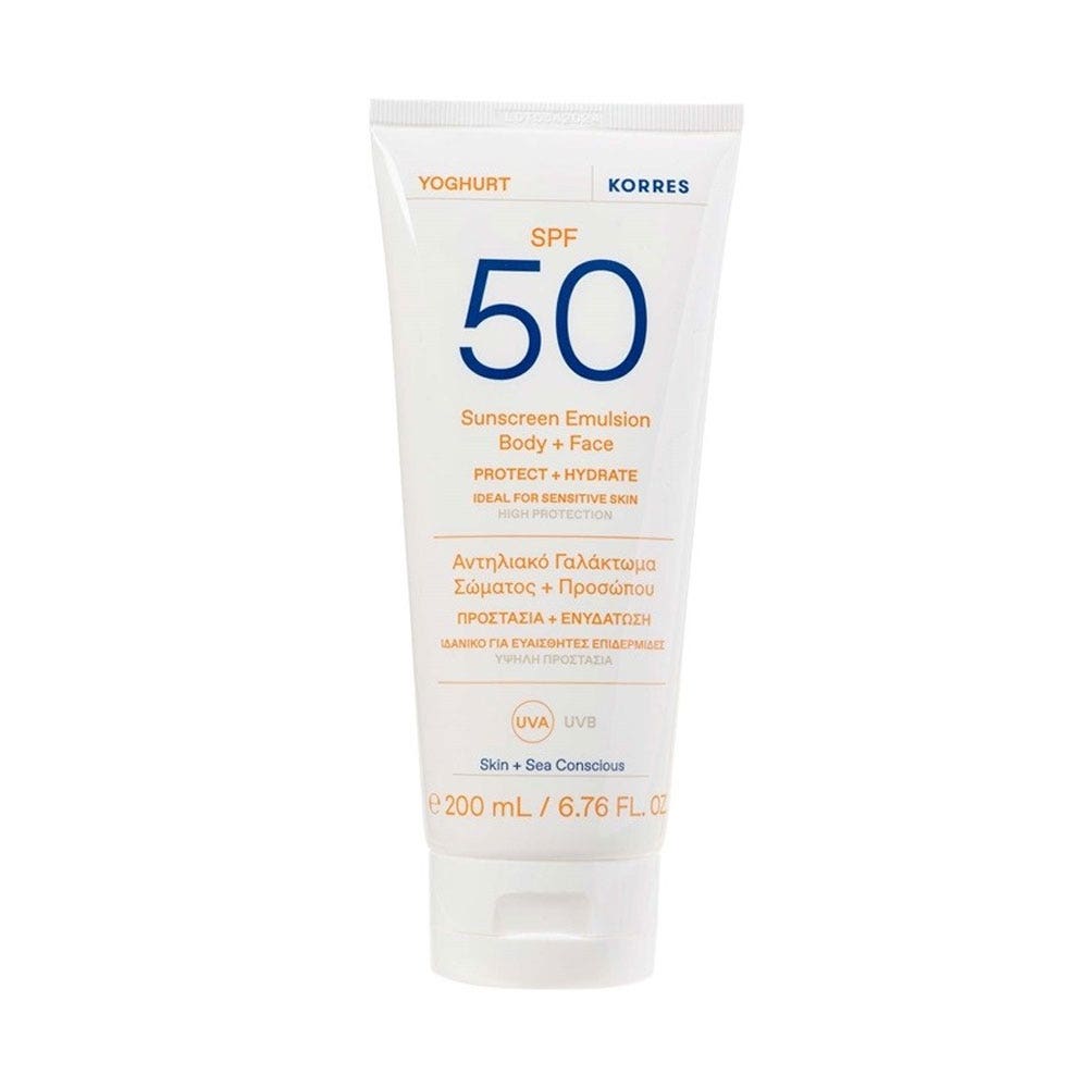 Korres Yoghurt Face & Eyes Suncare Cream-Gel SPF50 / Perfumes free Sans parfum 50ml (1.69fl oz)