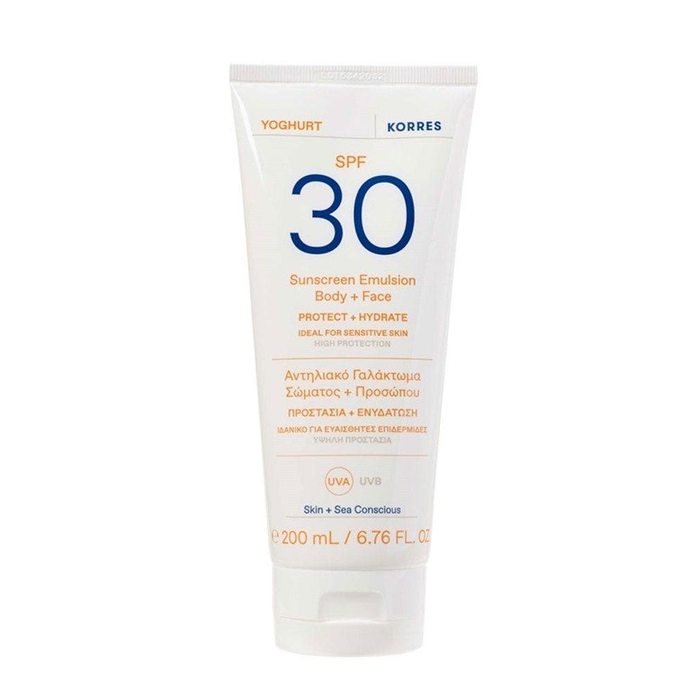 Korres Yoghurt Sunscreens Face & Body Cream SPF30 200ml (6.76fl oz)