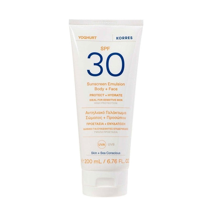 Korres Yoghurt Sunscreens Face & Body Cream SPF30 200ml (6.76fl oz)