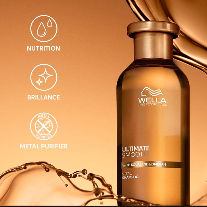 Wella Professionals Ultimate Smooth Nourishing shampoo Dry, dull or frizzy hair 100ml (3.38fl oz)