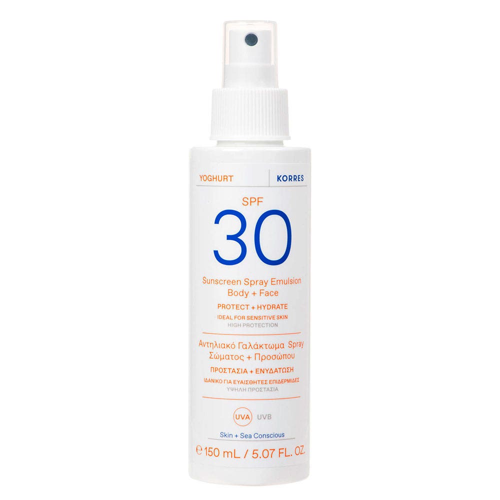 Korres Yoghurt Sunscreens Face & Body SPF30 Spray 150ml (5.07fl oz)