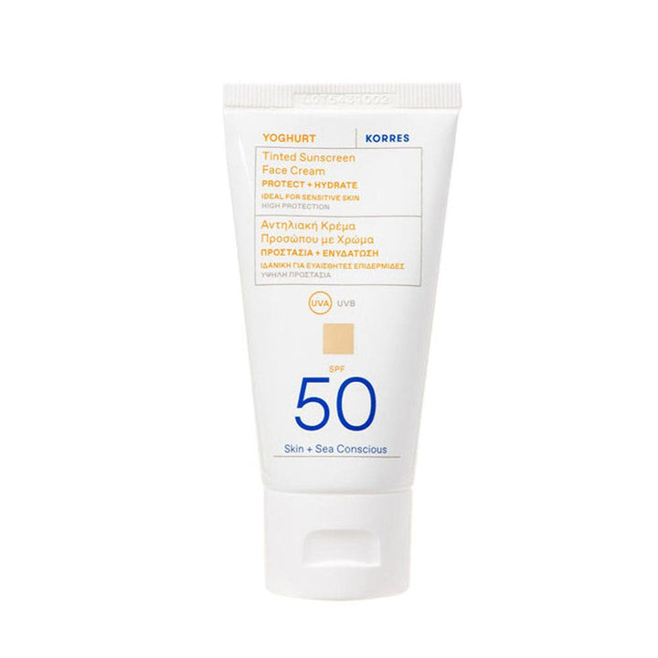 Korres Yoghurt Sunscreens Crème teintée visage SPF50 50ml