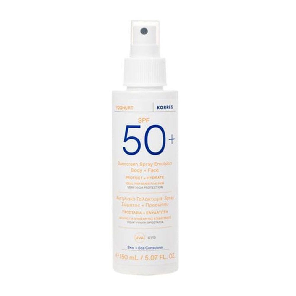 Korres Yoghurt Sunscreens Face & Body SPF50+ Emulsion Spray 150ml (5.07fl oz)