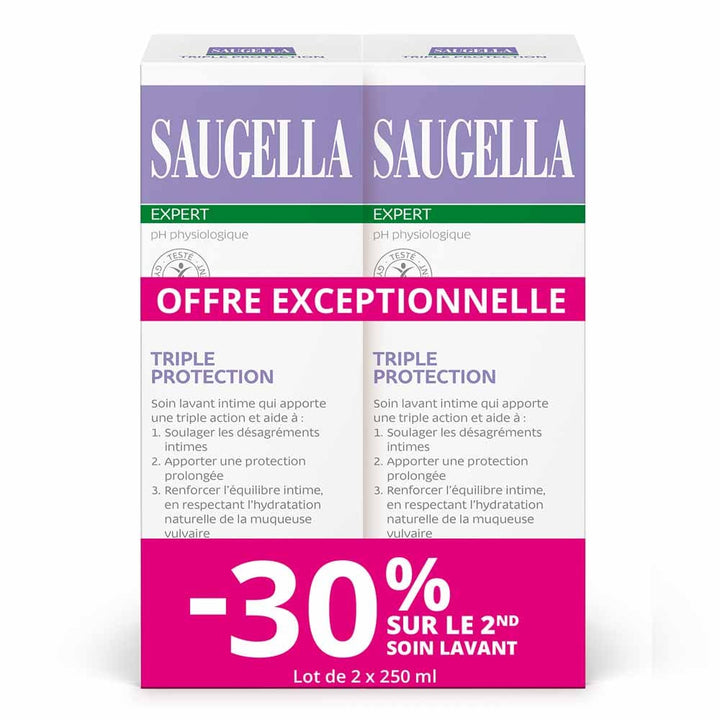 Saugella Triple protection intimate wash intimate discomfort 2 x 250 ml (8.45fl oz)