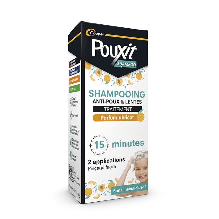 Pouxit Anti-Lice & Nits Treatment Shampoo Perfumes Apricot 100ml (3.38fl oz)