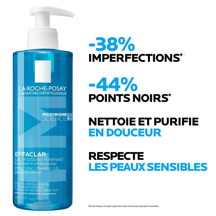 La Roche-Posay Effaclar Effaclar Purifying Foaming Gel Oily Skin with Acne Tendency 400ml (13.52fl oz)