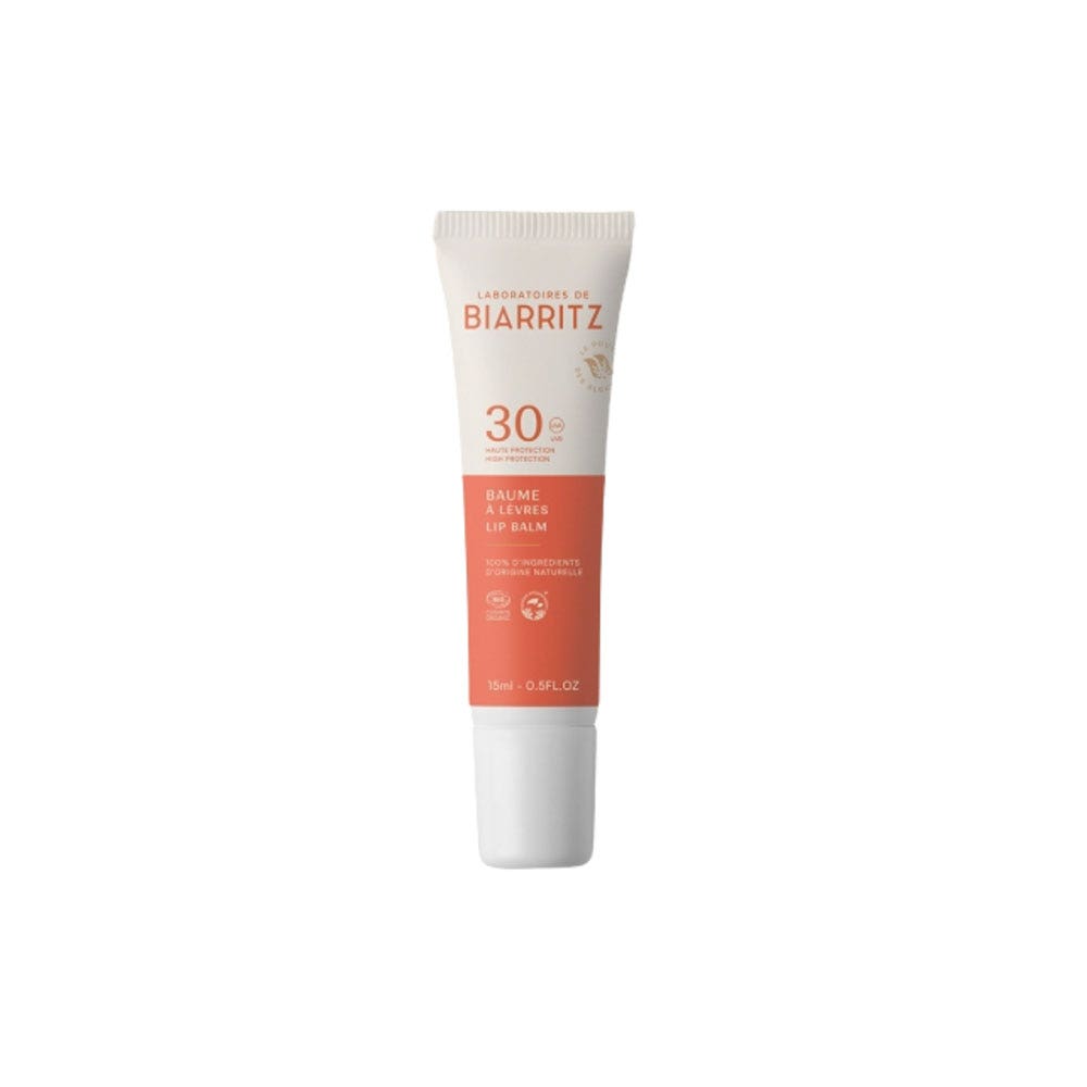 Laboratoires De Biarritz Organic Sun Care Lip Balm High Protection Sea & Mountains SPF30 15ml (0.50fl oz)