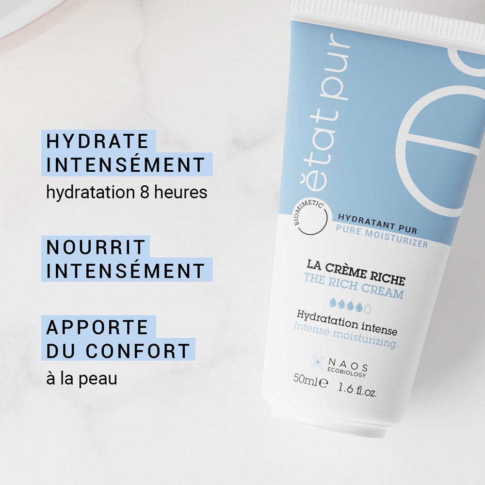 Etat Pur Pure moisturizer Rich cream intense hydration 50 ml (1.69fl oz)