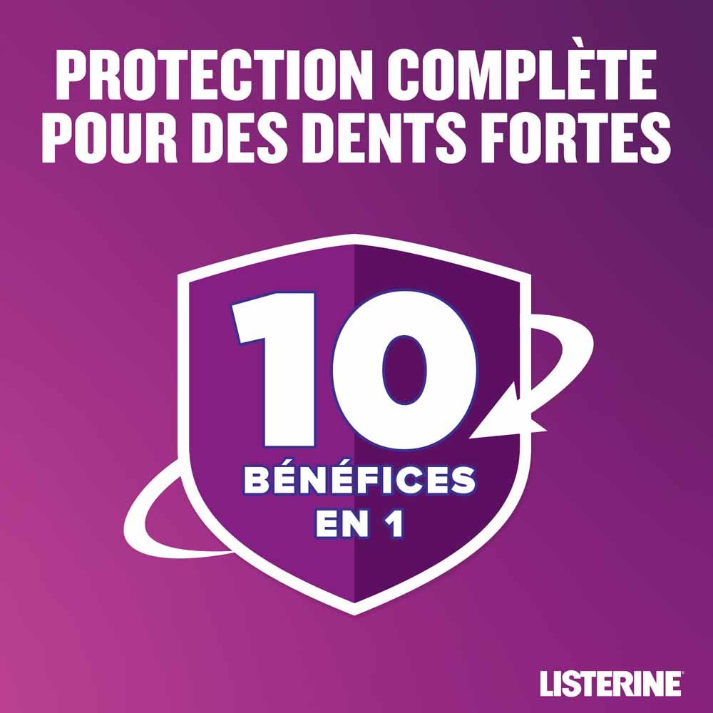 Listerine Zero Total Care Mouthwash Mint Flavour Goût Menthe 500ml (16.91fl oz)