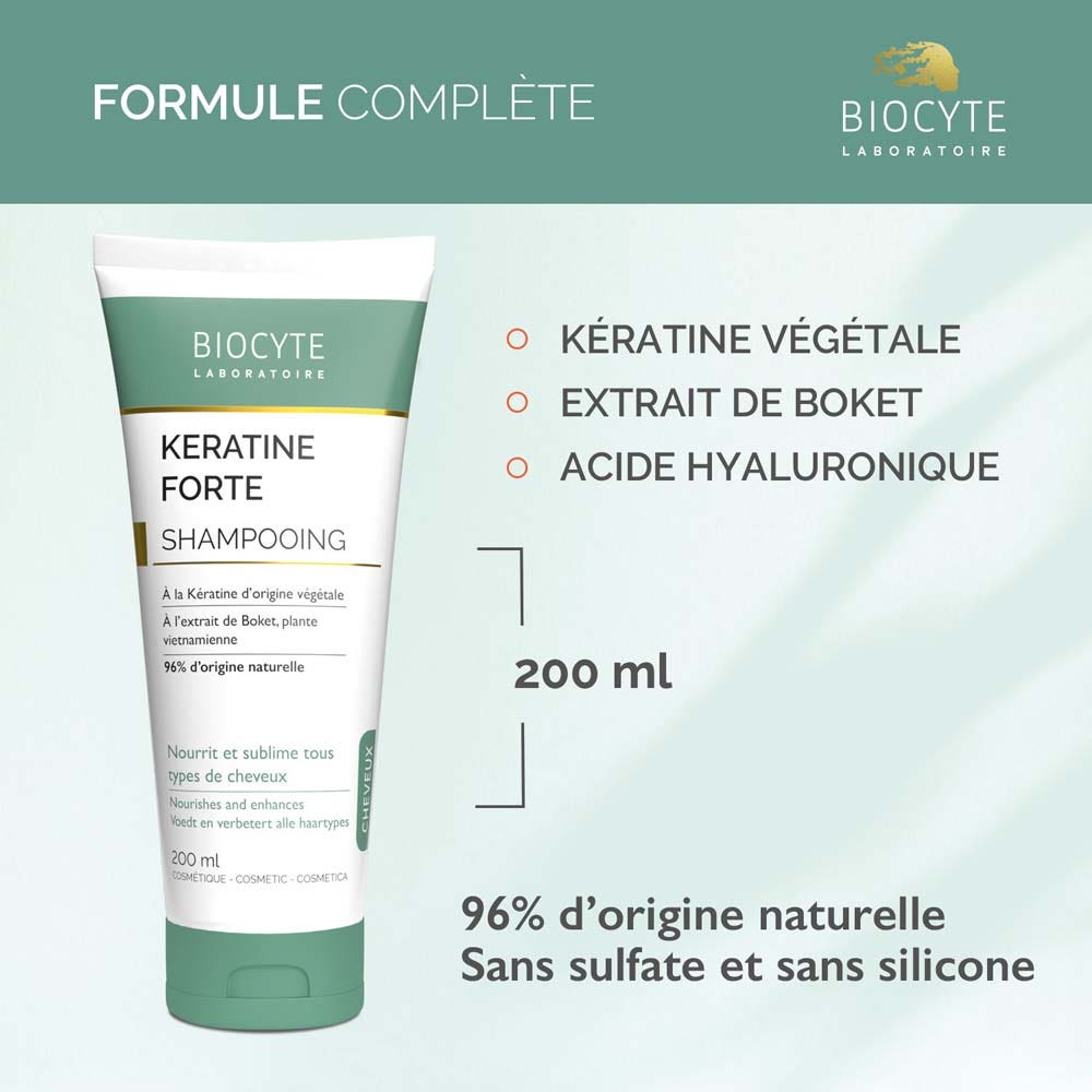 Biocyte Hair Keratine Forte Repairing Care Shampoo 200ml (6.76fl oz)