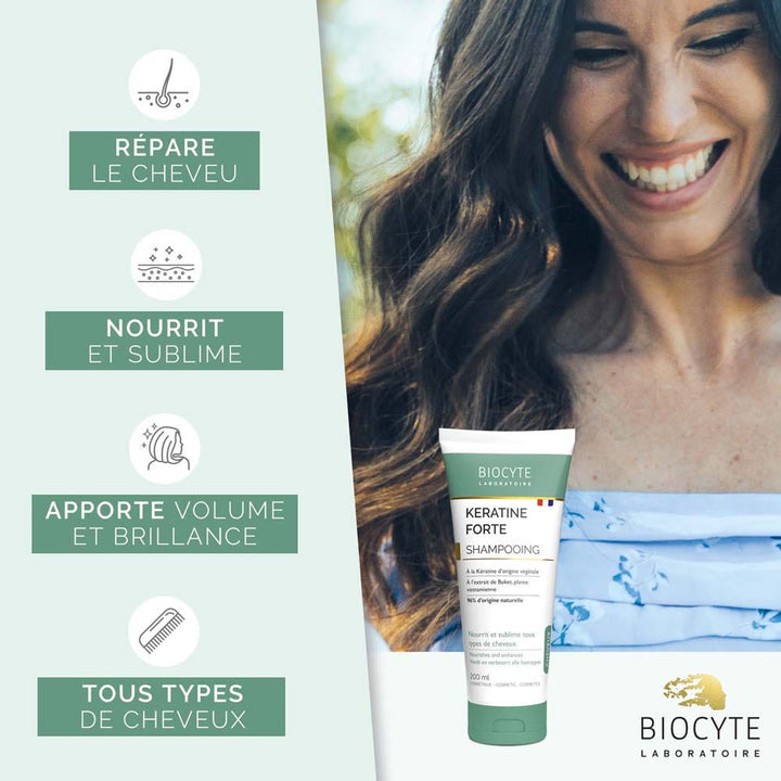 Biocyte Hair Keratine Forte Repairing Care Shampoo 200ml (6.76fl oz)