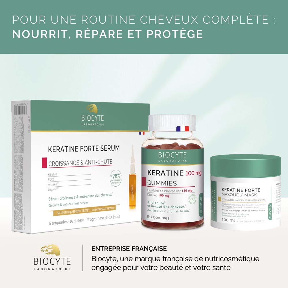 Biocyte Hair Keratine Forte Repairing Care Shampoo 200ml (6.76fl oz)