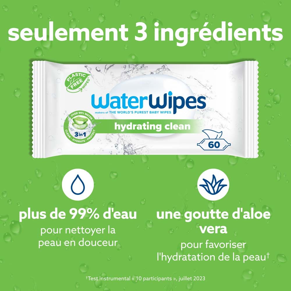 Waterwipes Aloe Vera Hydrating Wipes x60