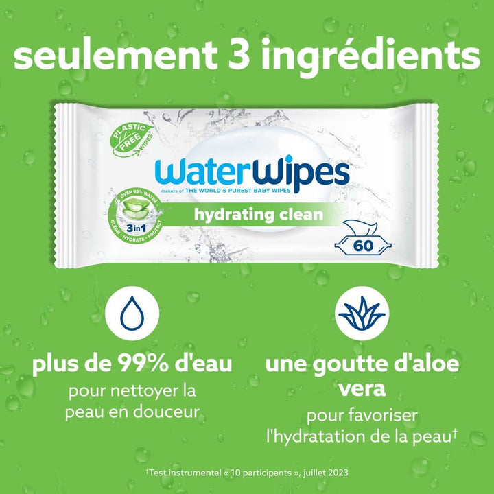 Waterwipes Aloe Vera Hydrating Wipes x60