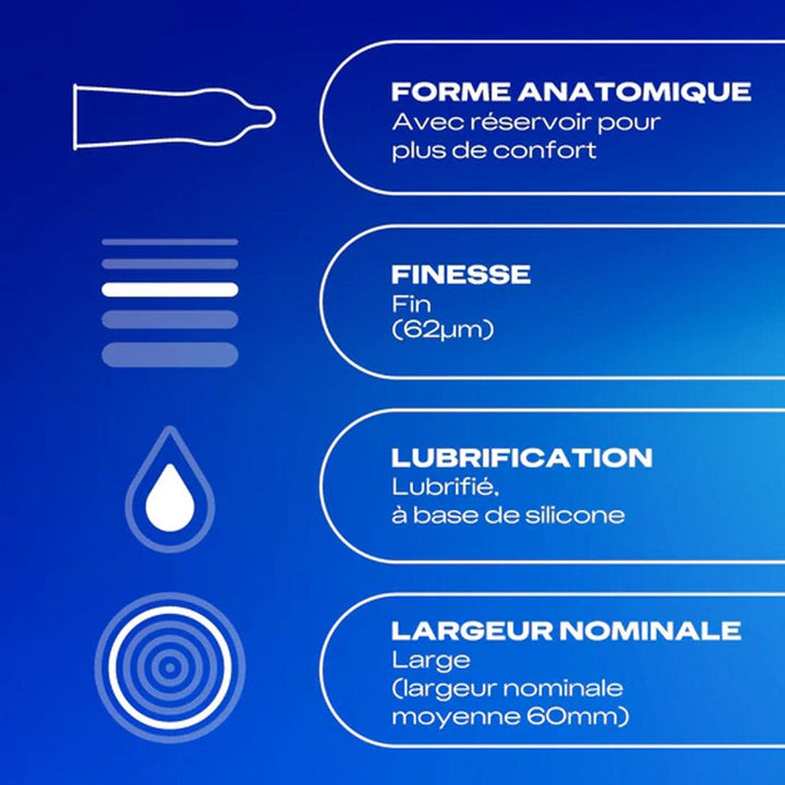 Durex Feeling Large condoms XL 12 units