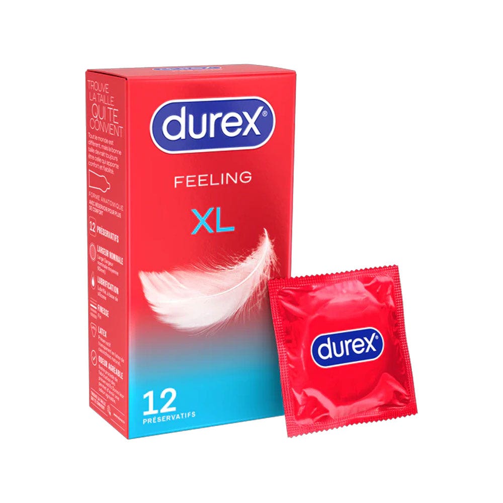 Durex Feeling Large condoms XL 12 units