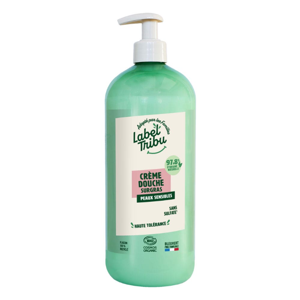 Label Tribu Superfatted Shower Cream for Sensitive Skin 1L