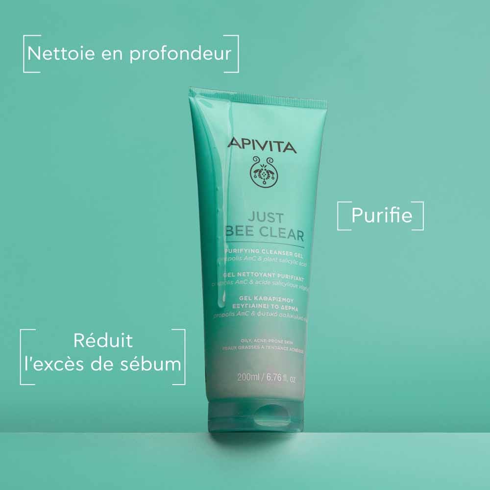 Apivita Just Bee Clear Purifying Cleansing Gel 200ml (6.76fl oz)