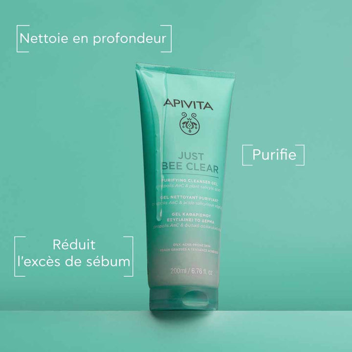 Apivita Just Bee Clear Purifying Cleansing Gel 200ml (6.76fl oz)