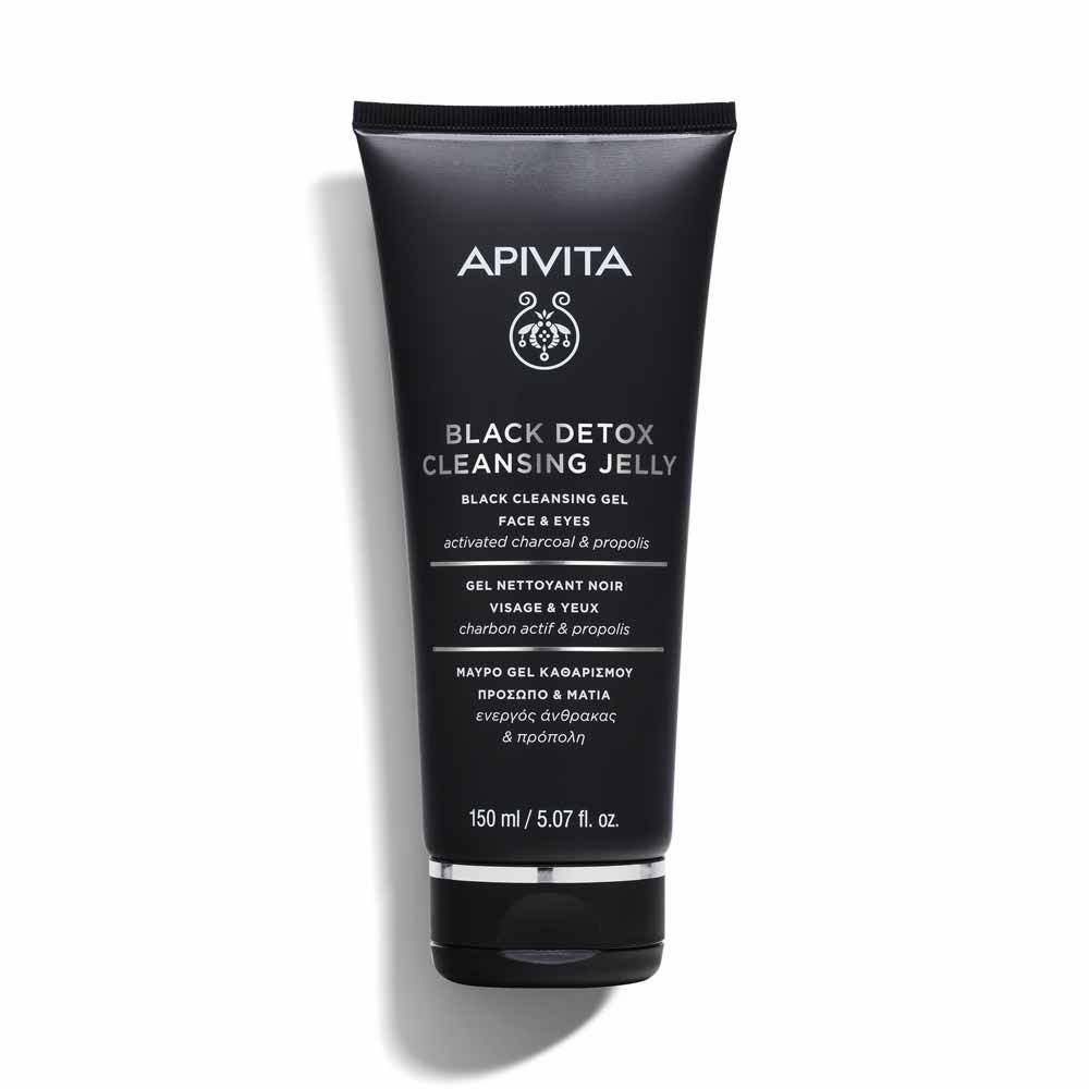 Apivita Black Detox Cleansing Gel for Face and Eyes 150ml (5.07fl oz)