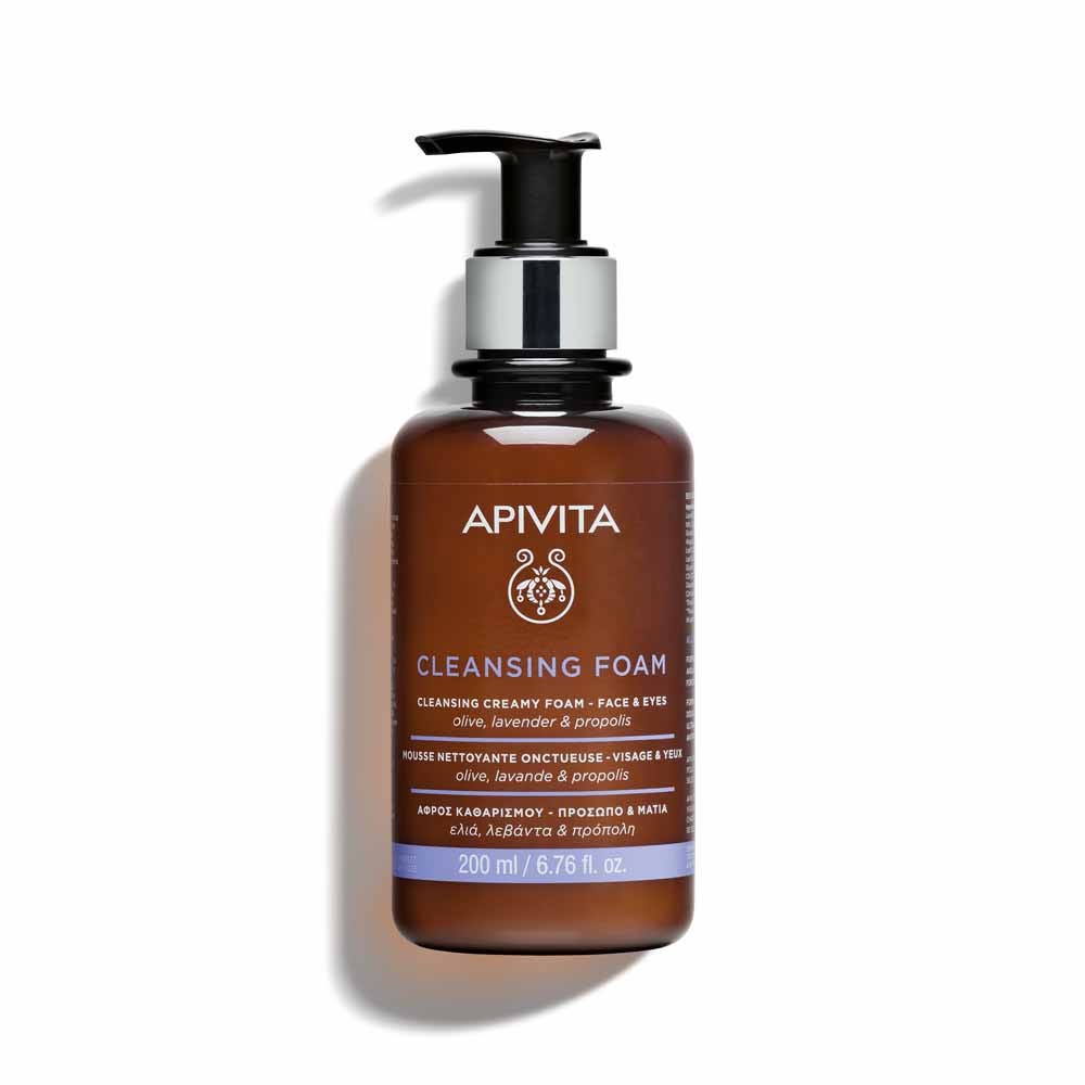 Apivita Creamy Cleansing Foam Face and eyes 200ml (6.76fl oz)