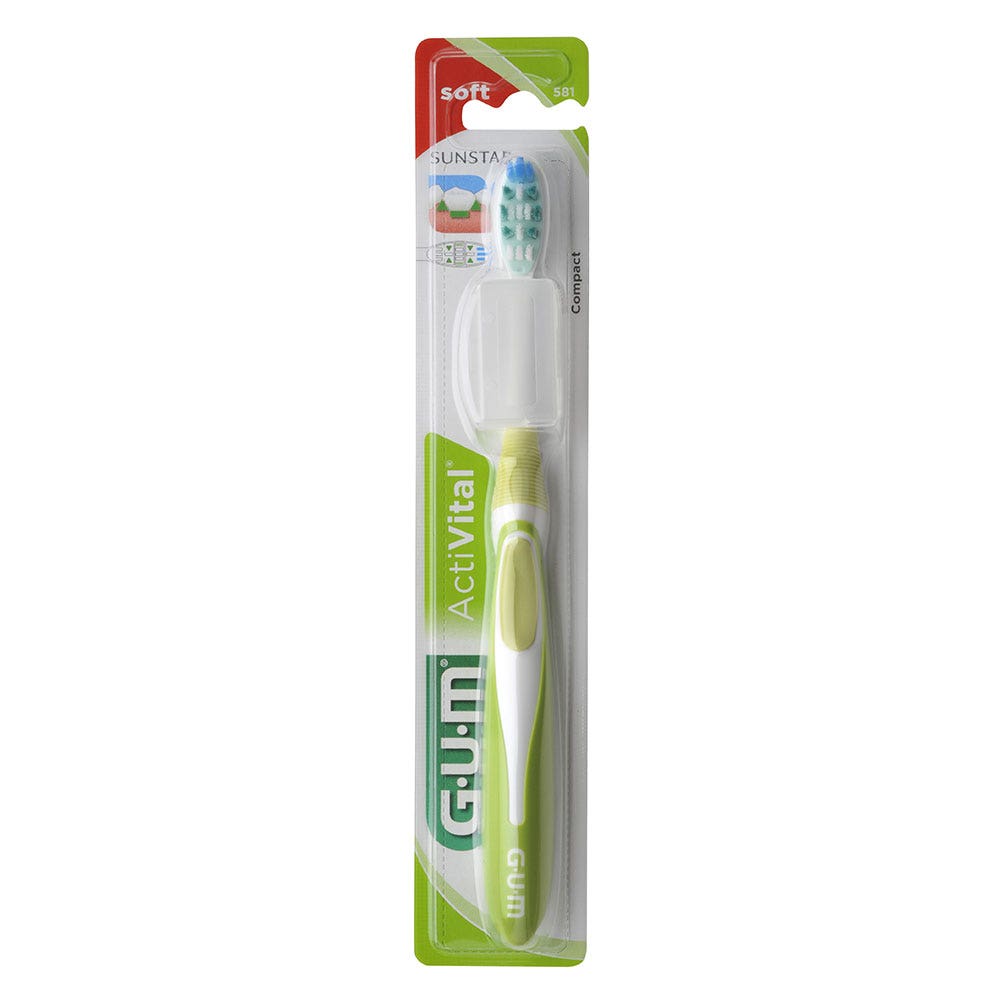 Gum ActiVital Toothbrush 581 Soft Compact