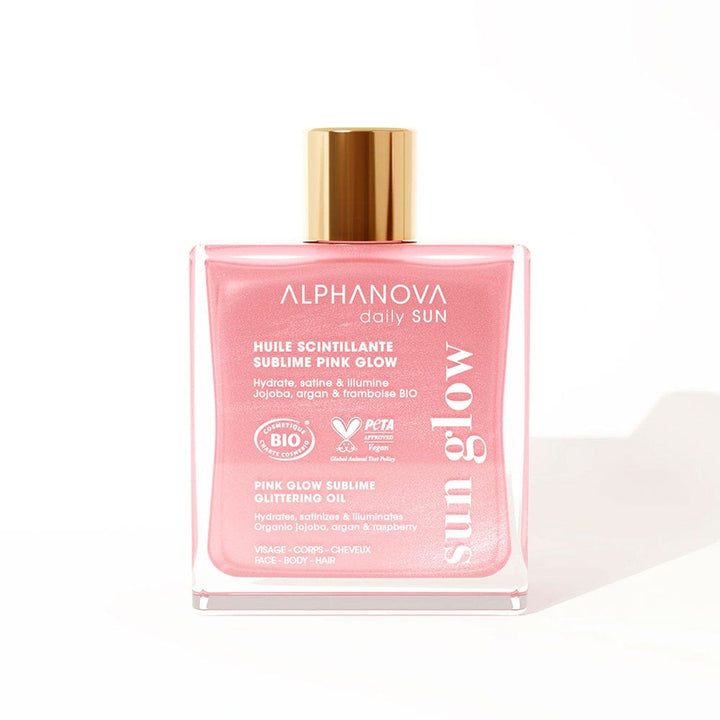 Alphanova Daily Sun Shimmering sublime oil shimmering pink glow 50 ml (1.69fl oz)