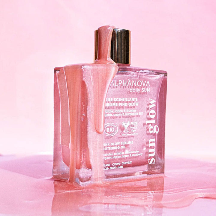 Alphanova Daily Sun Shimmering sublime oil shimmering pink glow 50 ml (1.69fl oz)