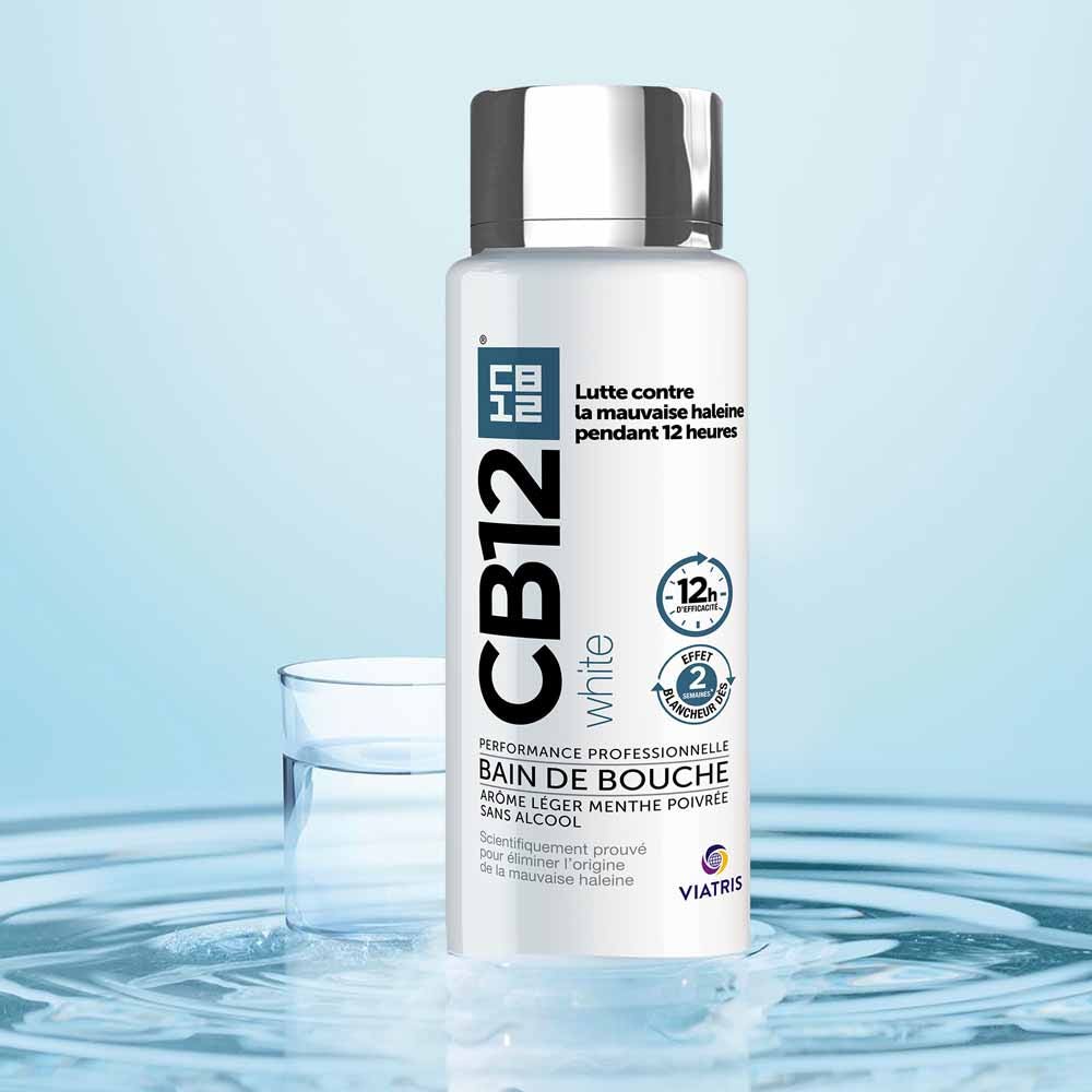 Cb12 White teeth mouthwash fresh breath for 12 hours 250ml (8.45fl oz)