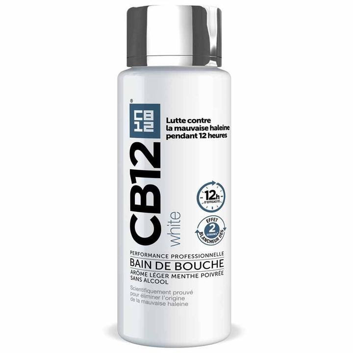 Cb12 White teeth mouthwash fresh breath for 12 hours 250ml (8.45fl oz)