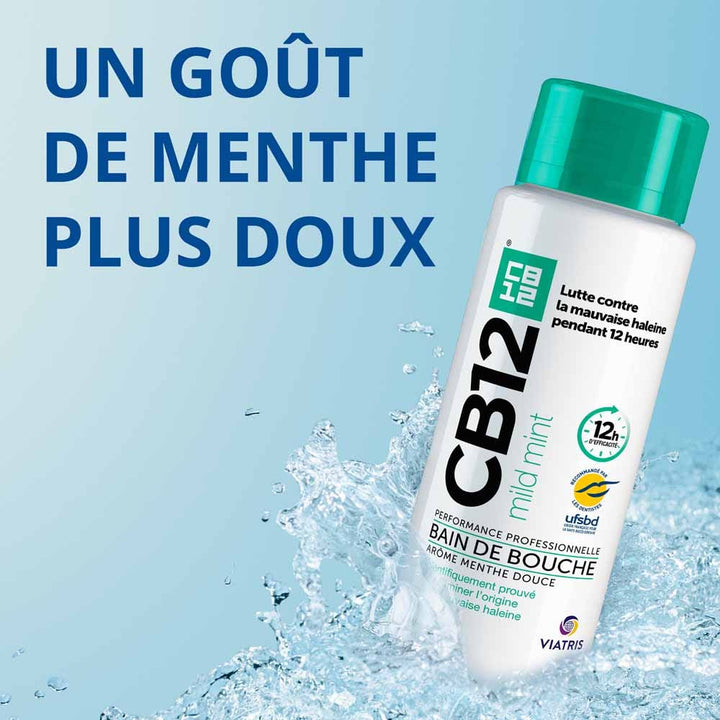 Cb12 Mild Mint Mouth Bath Menthe Légère 250 ml (8.45fl oz)