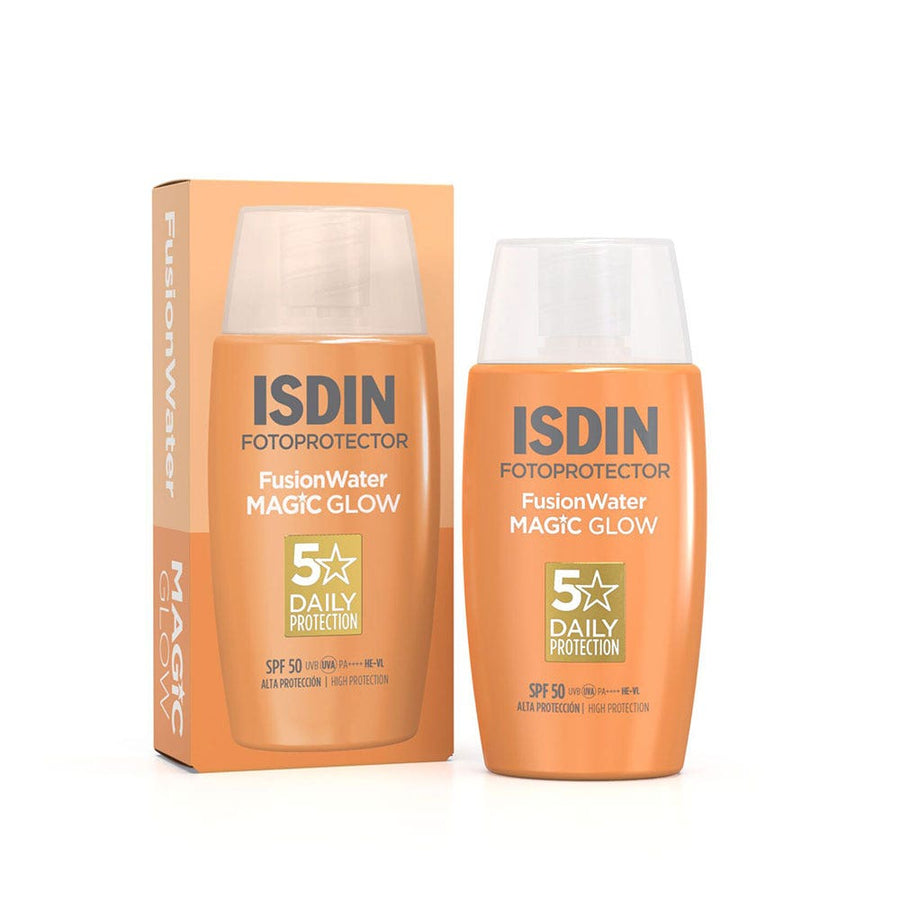 Isdin Fotoprotector Fusion Water Magic Glow Sunscreens Face Cream Ultra Light SPF50 50ml (1.69fl oz)