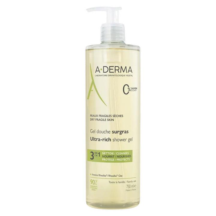 A-Derma Ultra-Rich Shower Gel with Oatmeal Rhealba