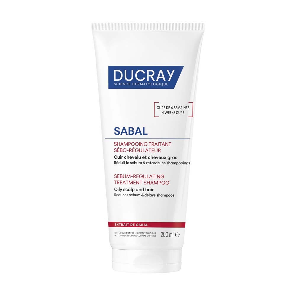 Ducray Sabal Seboregulating treating shampoo for oily scalp and hair 200ml (6.76fl oz)