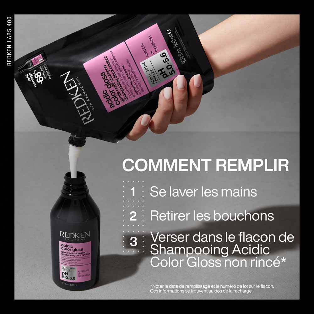 Redken Acidic Color Gloss Recharge shampoo coloured and highlighted hair 500 ml (16.91fl oz)
