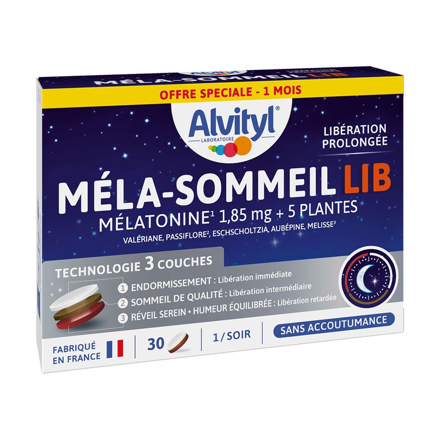 Alvityl Mela-Sleep Lib Melatonin 1.85mg 30 tablets