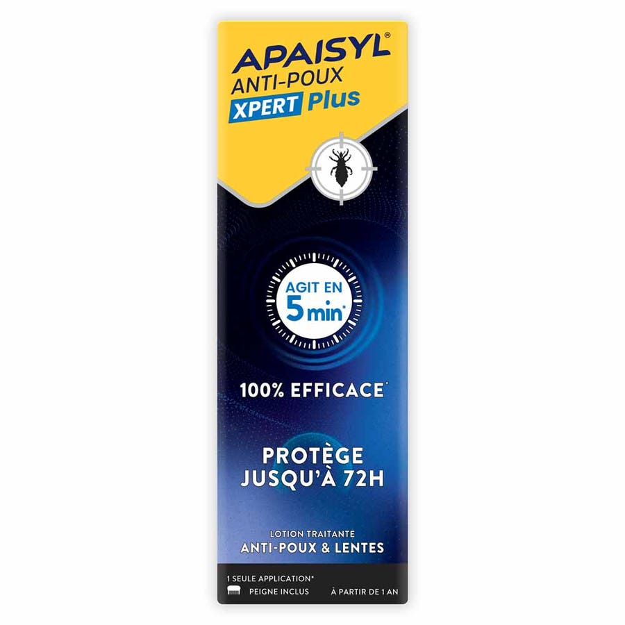 Apaisyl Anti-Poux & Lentes Xpert Plus Lotion 100ml (3.38 fl oz) 