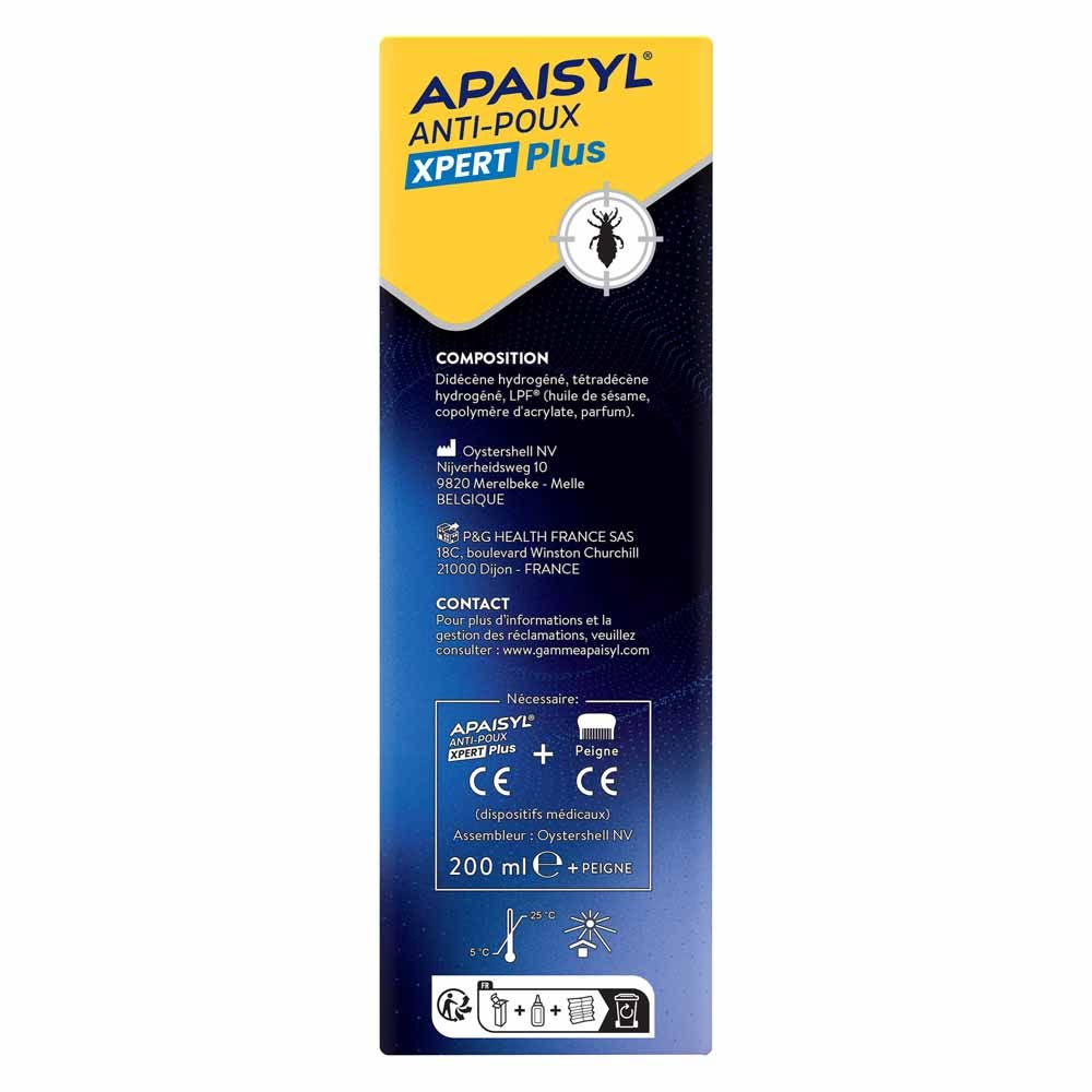 Apaisyl Anti-lice Lentes & Xpert Plus lotion 200 ml (6.76fl oz)