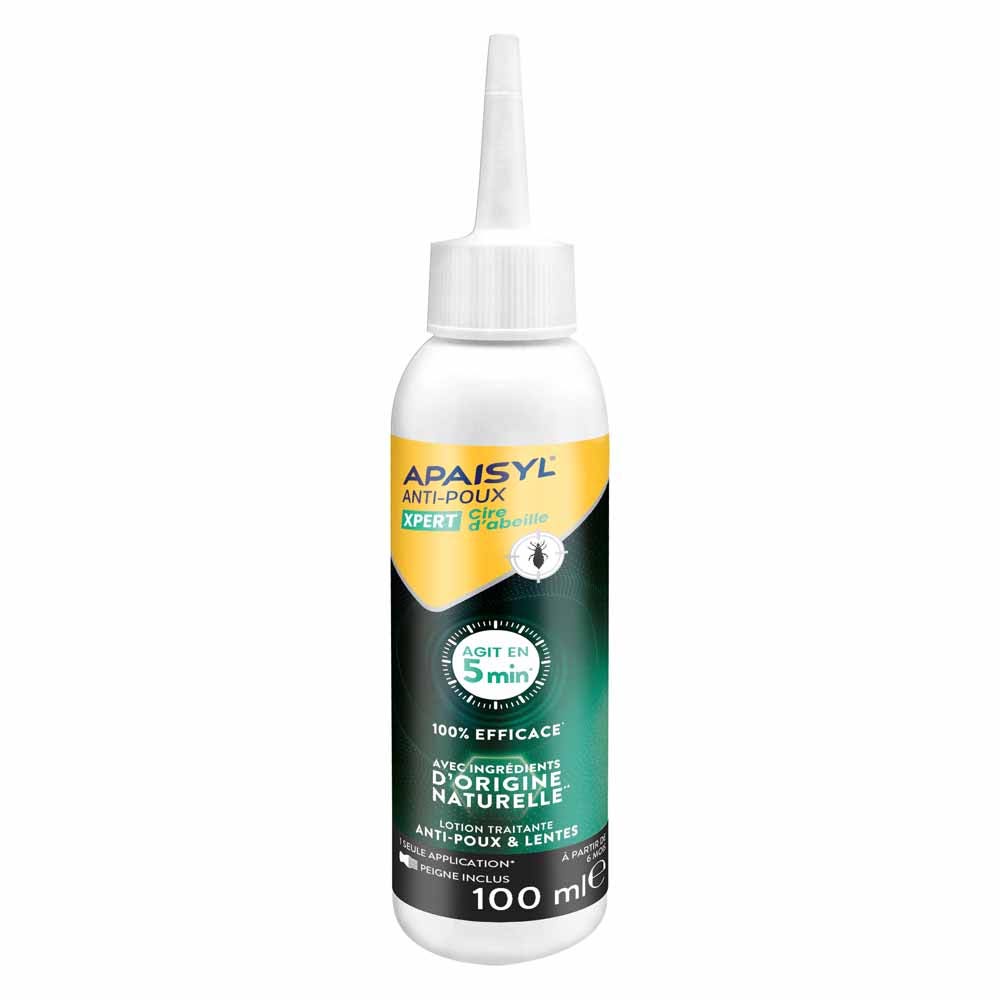 Apaisyl Anti-lice & Nits Lotion Xpert Beeswax 100ml (3.38fl oz)
