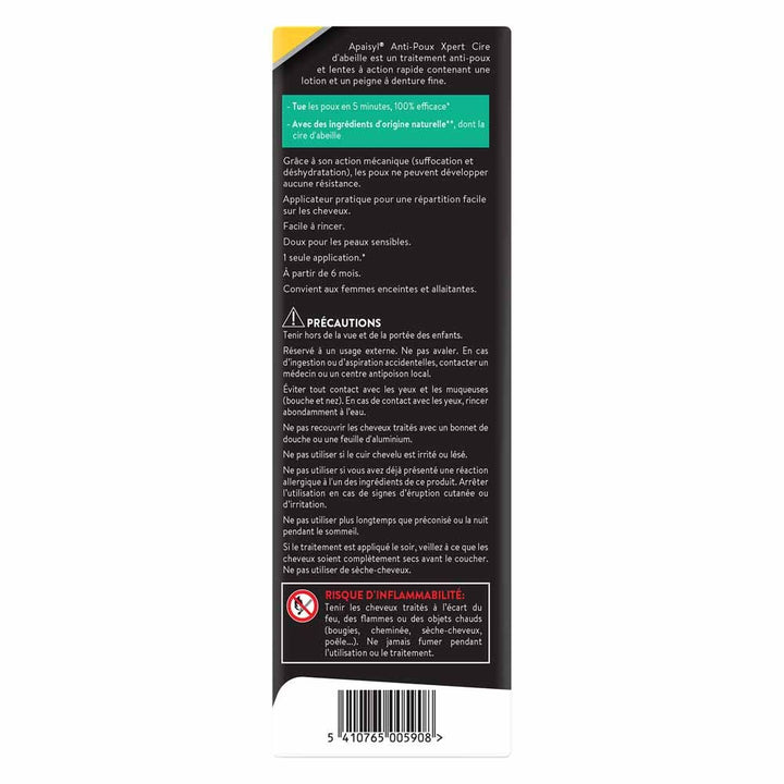 Apaisyl Anti-lice & Nits Lotion Xpert Beeswax 200ml (6.76fl oz)