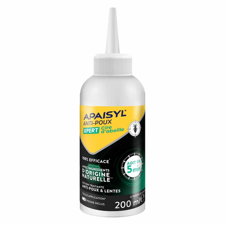 Apaisyl Anti-lice & Nits Lotion Xpert Beeswax 200ml (6.76fl oz)