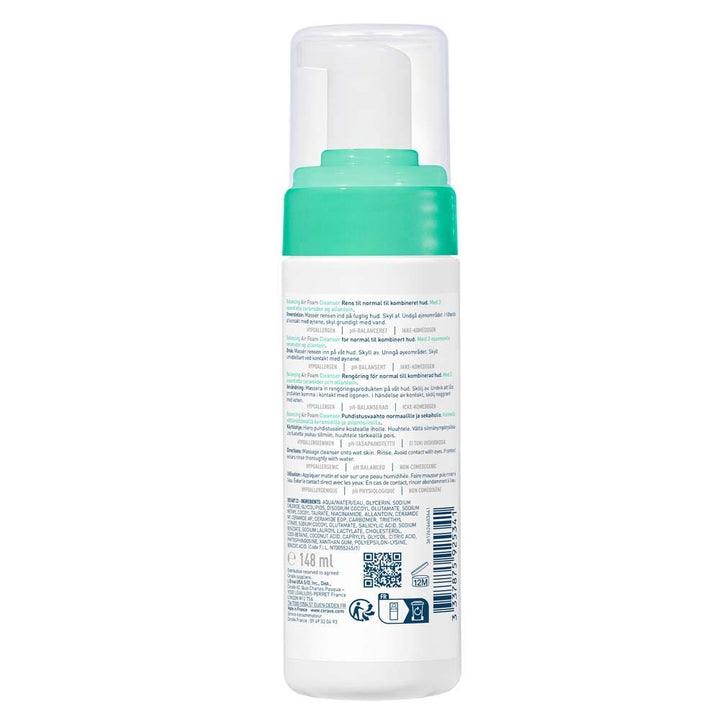 Cerave Face Cleanser Mousse Nettoyante Equilibrante Peaux Normales à Mixtes 148ml (5.0fl oz)