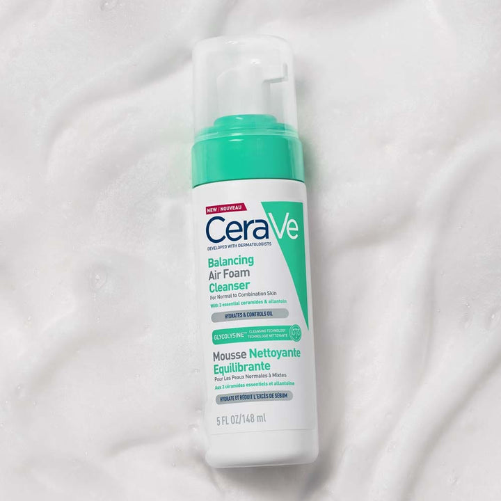 Cerave Face Cleanser Mousse Nettoyante Equilibrante Peaux Normales à Mixtes 148ml (5.0fl oz)