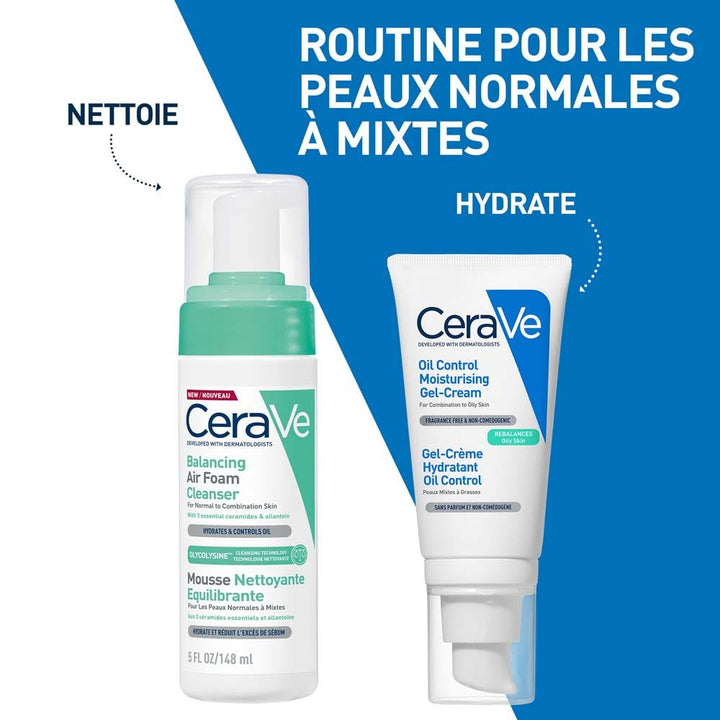 Cerave Face Cleanser Mousse Nettoyante Equilibrante Peaux Normales à Mixtes 148ml (5.0fl oz)