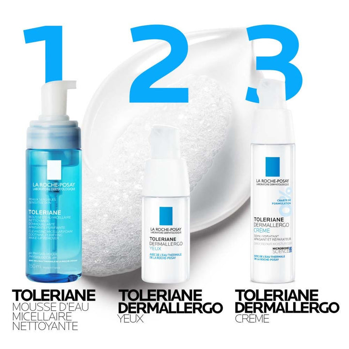 La Roche-Posay Toleriane Cleansing and Make-Up Removing Micellar Water Foam with Thermal Water Sensitive Skin 150ml (5.07fl oz)