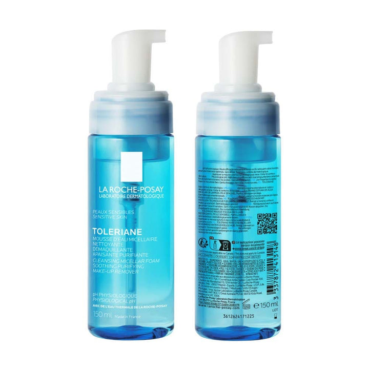 La Roche-Posay Toleriane Cleansing and Make-Up Removing Micellar Water Foam with Thermal Water Sensitive Skin 150ml (5.07fl oz)