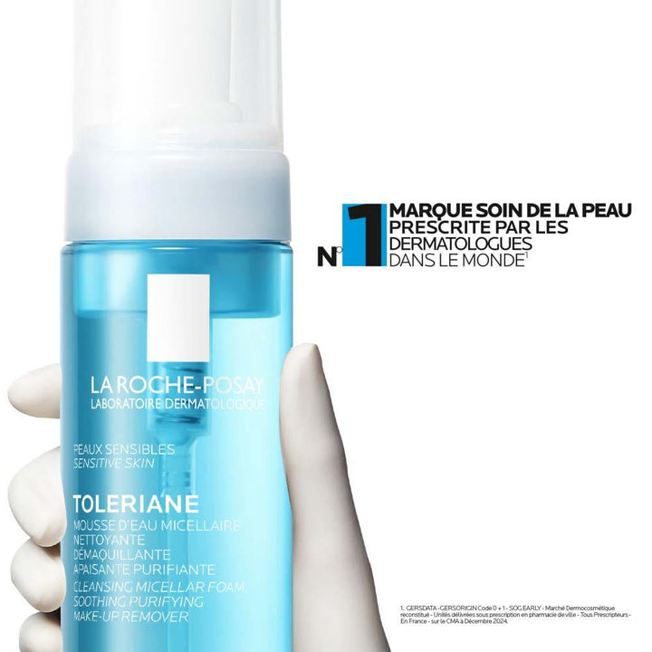 La Roche-Posay Toleriane Cleansing and Make-Up Removing Micellar Water Foam with Thermal Water Sensitive Skin 150ml (5.07fl oz)